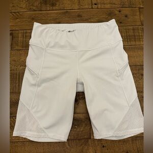 Athleta White Contender 9” Running Shorts - Size Small
